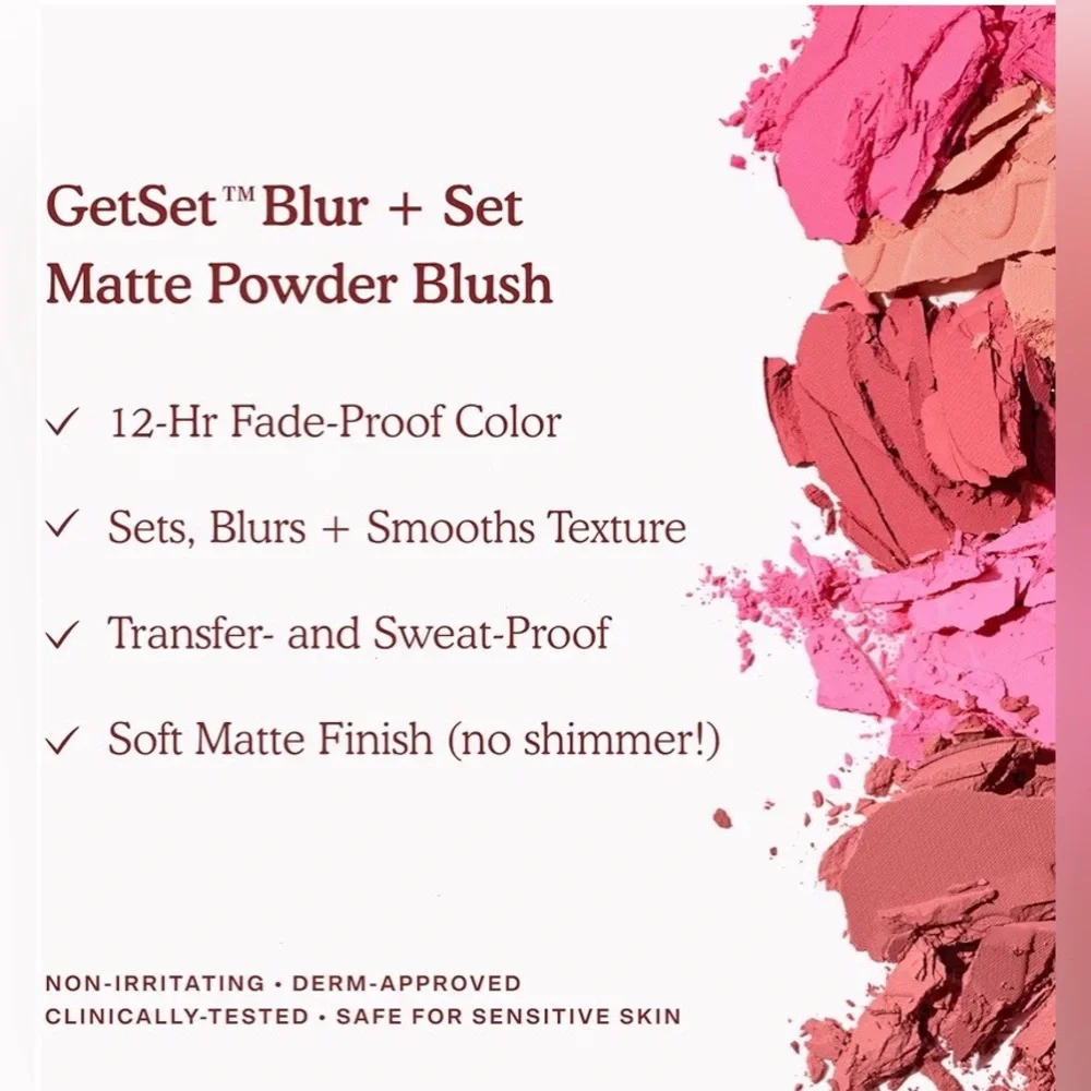 Tower 28 New Vibrant GetSet Soft Matte Powder Pink Blush Compact Feliz Fresca
